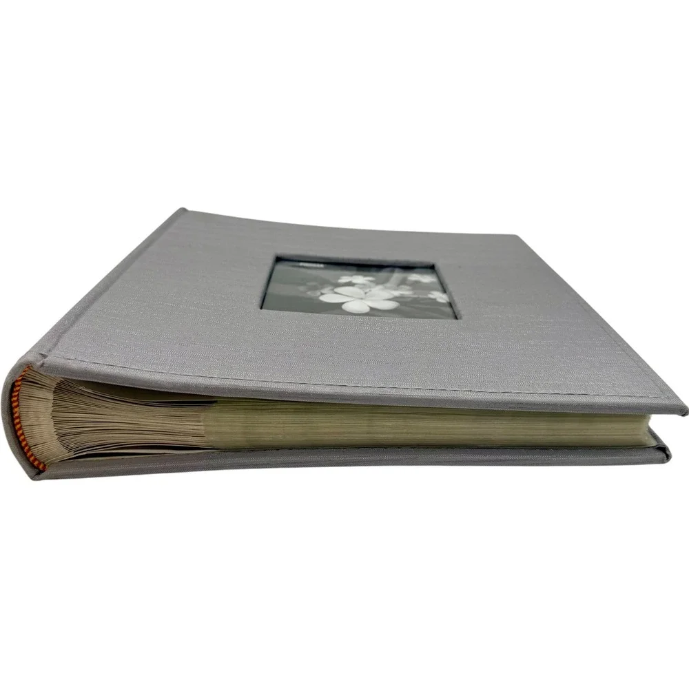 Pioneer DA-200SLKN Photo Album Gray Fabric 4x6 Memo Pockets Excellent
